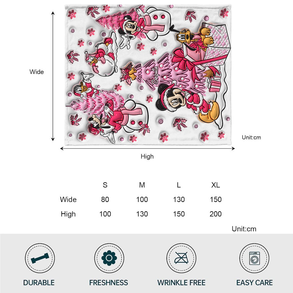 Let It Snow - Personalized Mouse Blanket