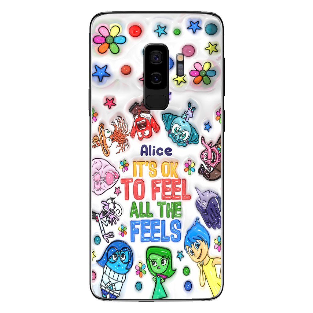 It's Ok To Feel All The Feels - Personalized Phone Case