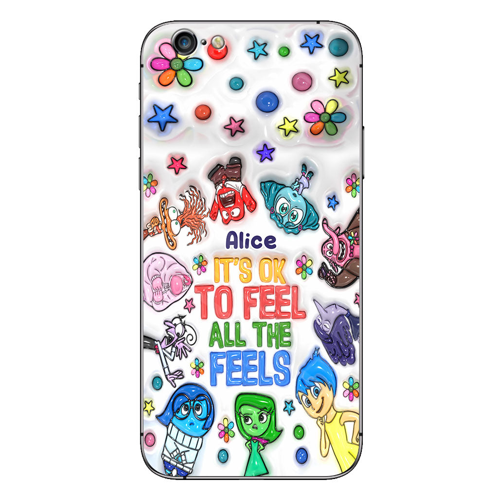 It's Ok To Feel All The Feels - Personalized Phone Case