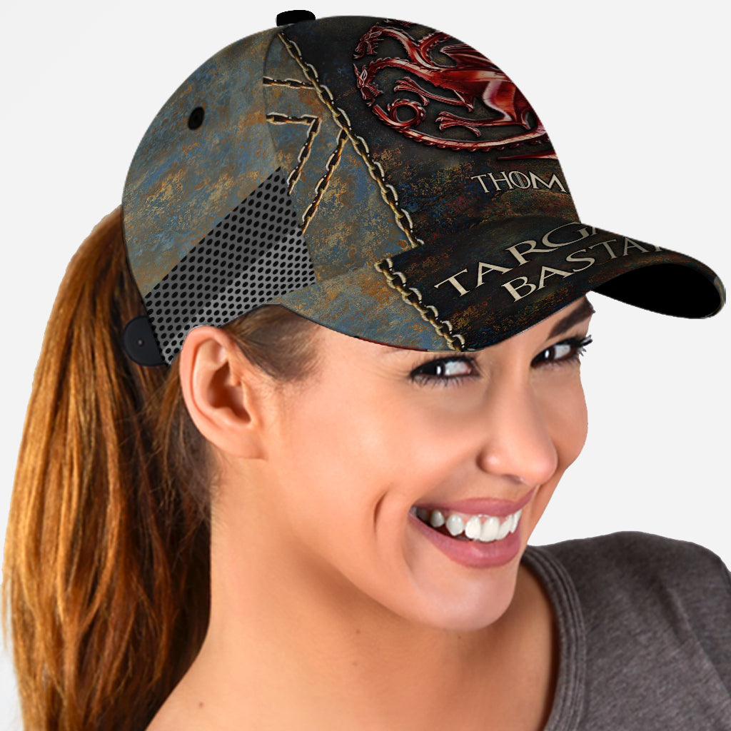 Run In My Veins Dragon First Men Blood - Personalized Thrones Game Classic Cap