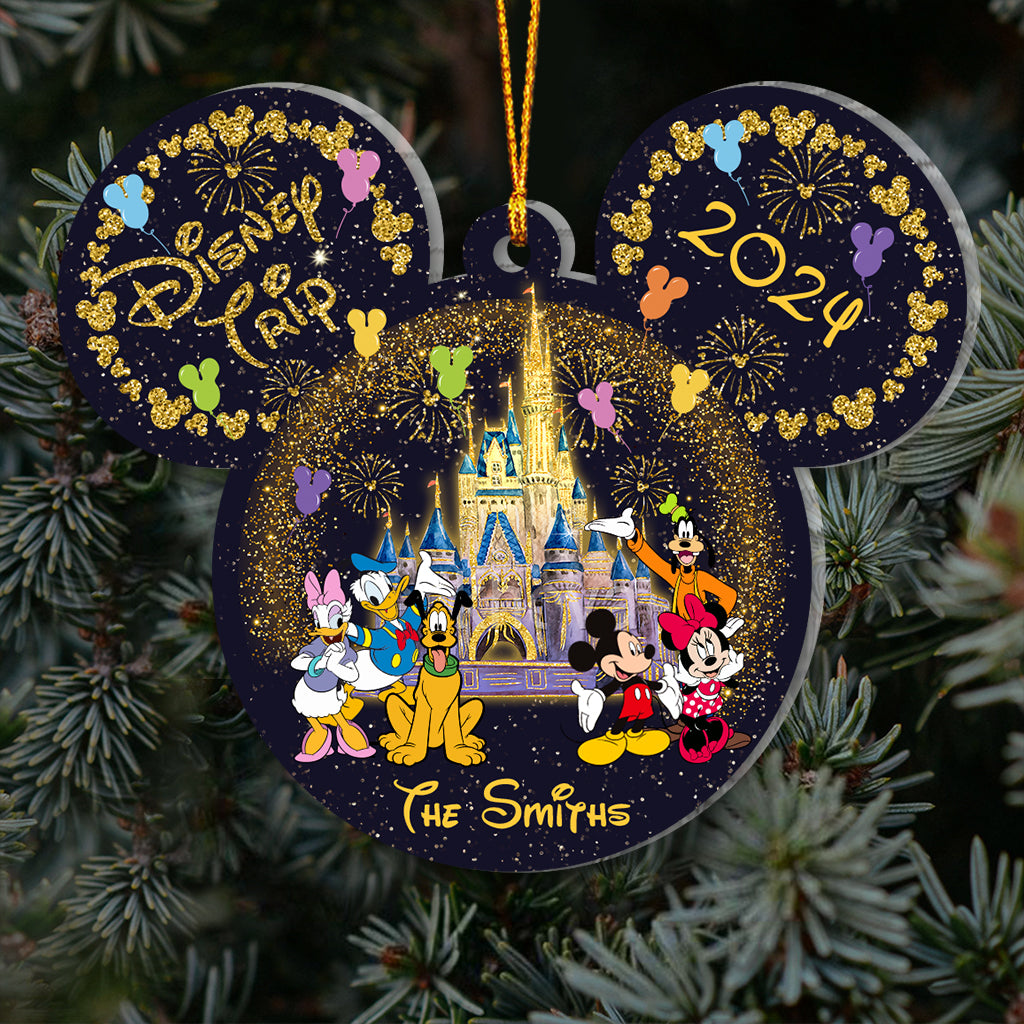 Family Trip Any Photo - Personalized Mouse Ornament
