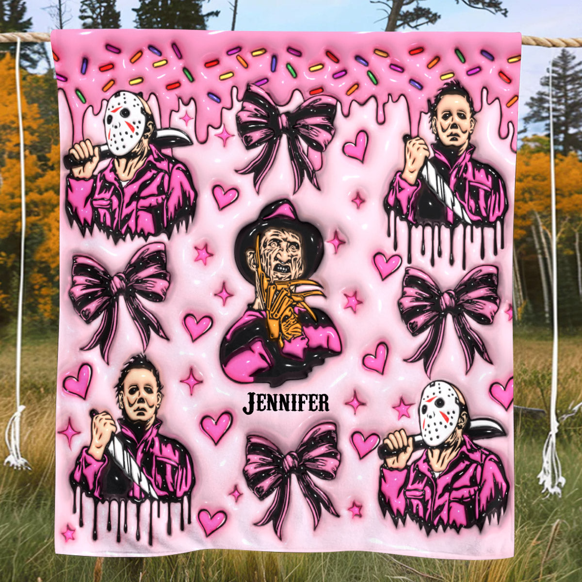 Horror Movie Fan - Personalized Blanket