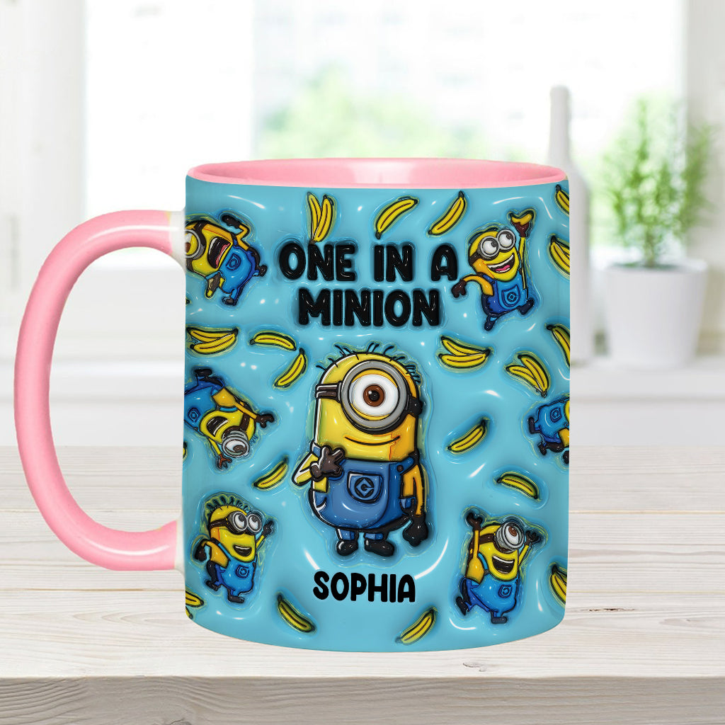 One In A Minion - Personalized Accent Mug