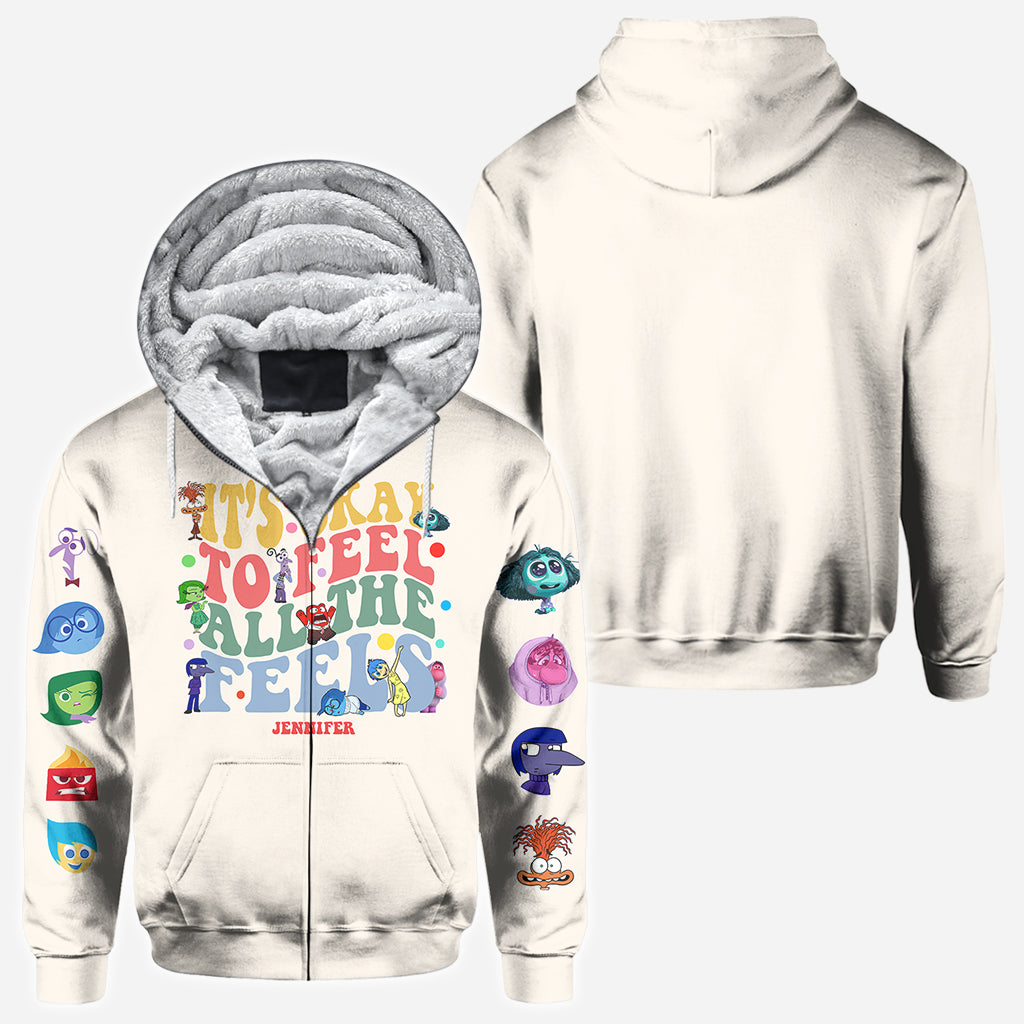 It's Ok To Feel All The Feels - Personalized Mouse All Over Shirt