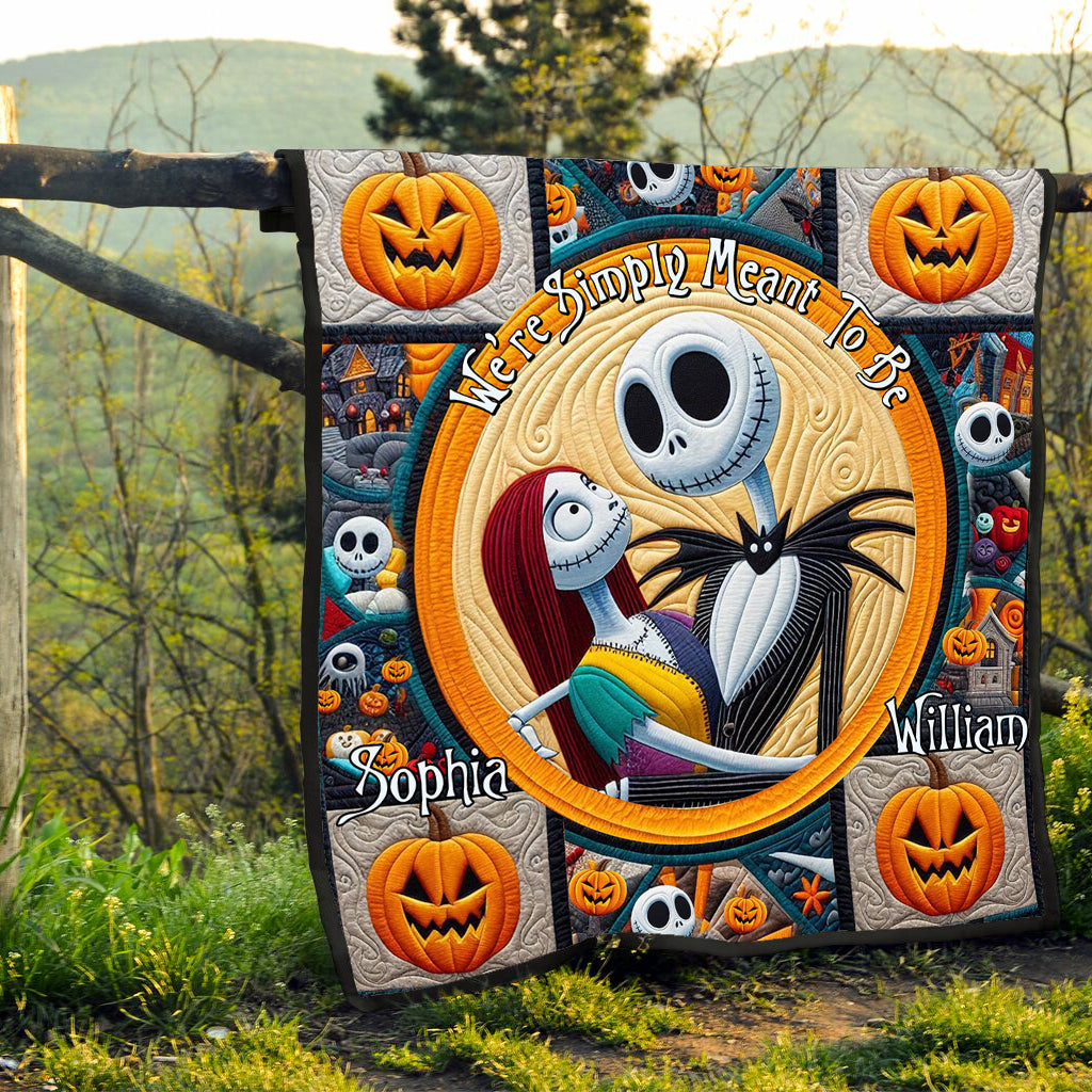 We're Simply Meant To Be - Personalized Nightmare Quilt