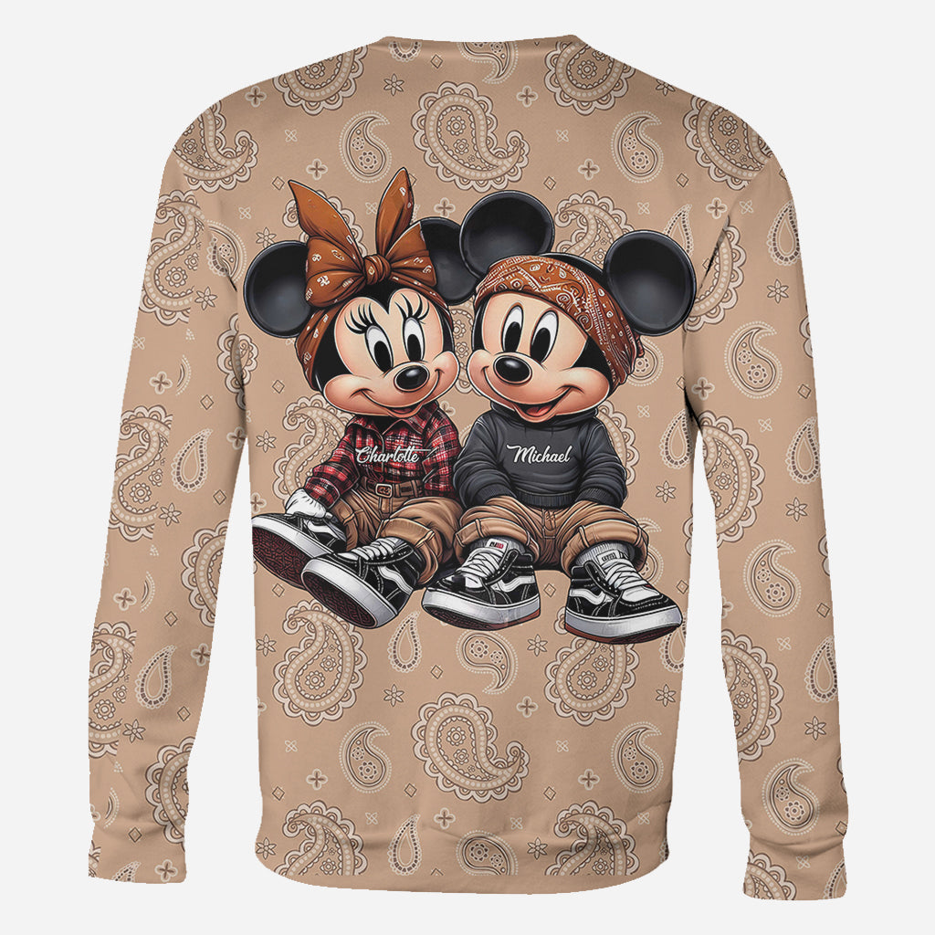 Chicano Mouse Couple - Personalized Mouse All Over Shirt