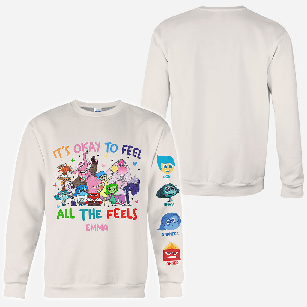It's Ok To Feel All The Feels - Personalized All Over Shirt