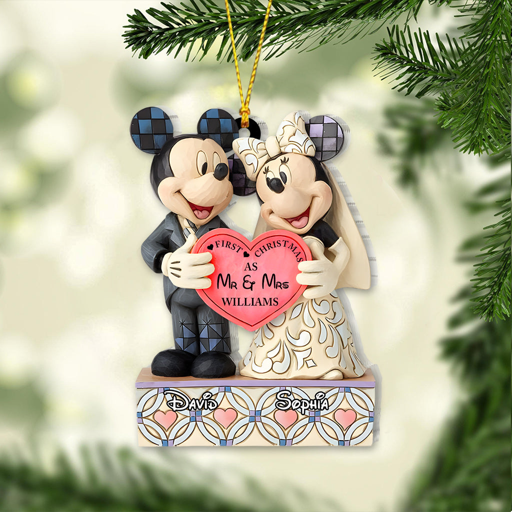 First Christmas Couple - Personalized Mouse Ornament