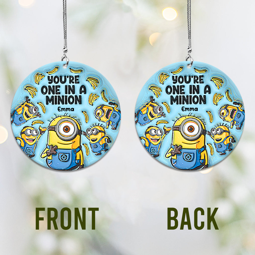 One In A Minion - Personalized Car Ornament