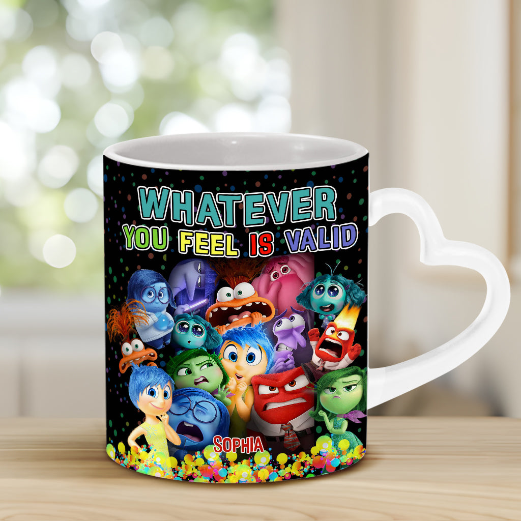 You're Valid - Personalized Heart Handle Mug