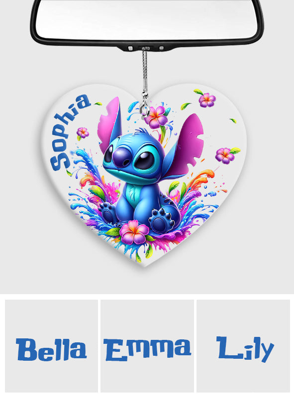 Blue Ohana - Personalized Ohana Transparent Car Ornament