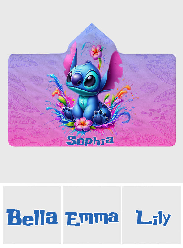 Blue Ohana - Personalized Ohana Hooded Blanket