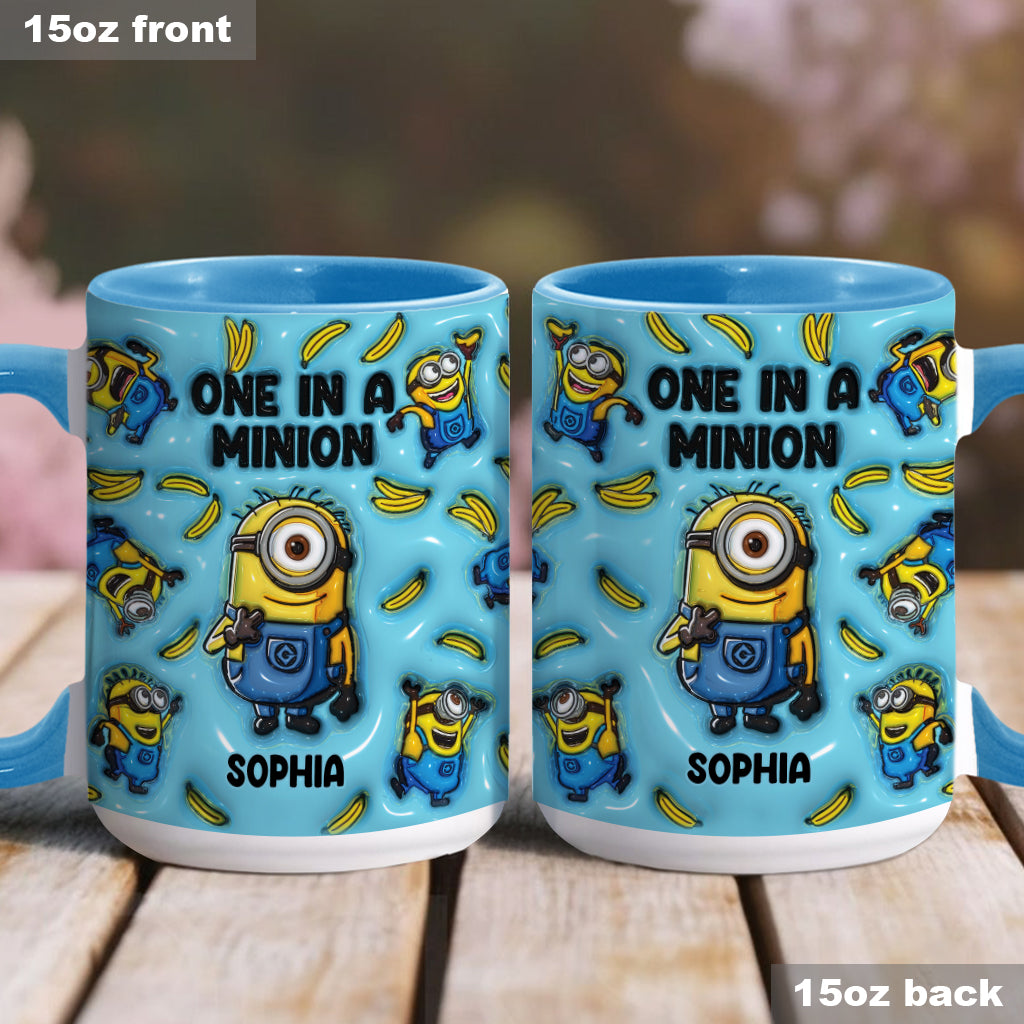 One In A Minion - Personalized Accent Mug