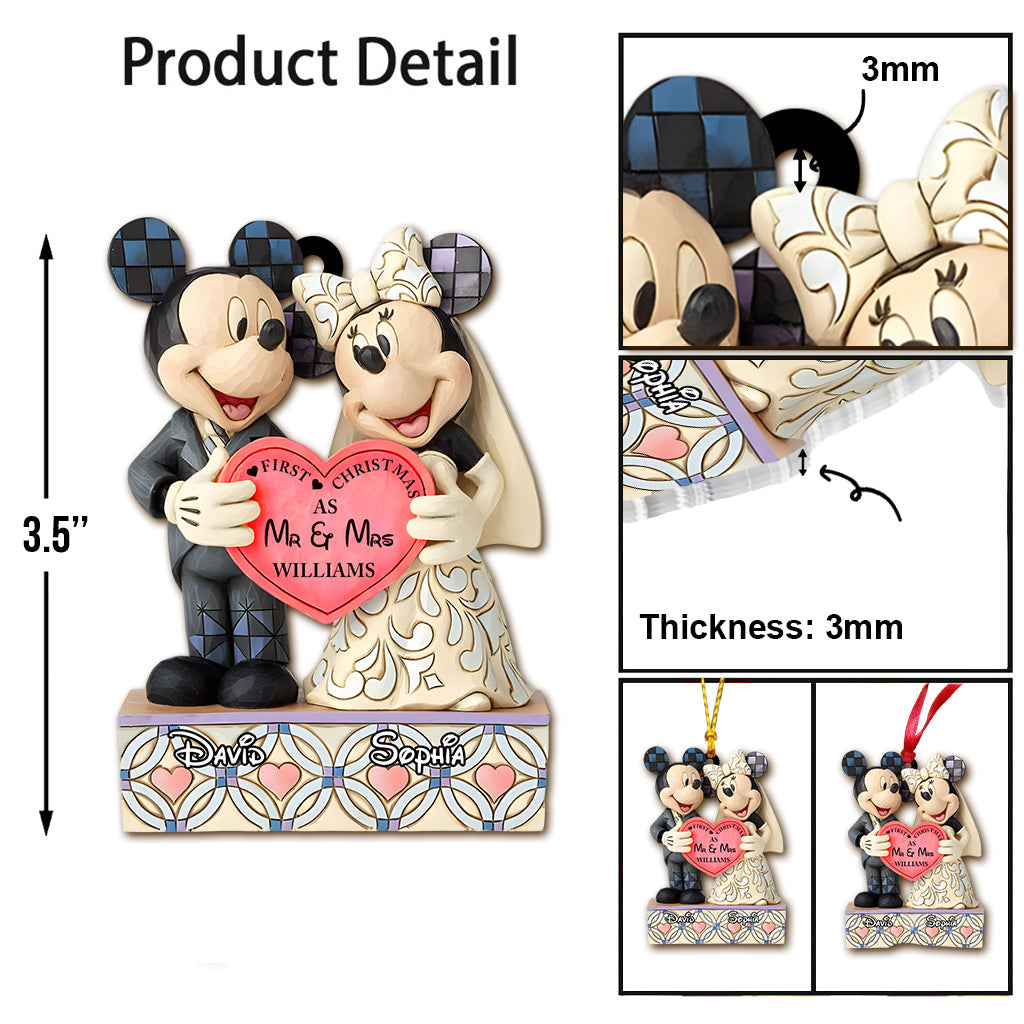 First Christmas Couple - Personalized Mouse Ornament