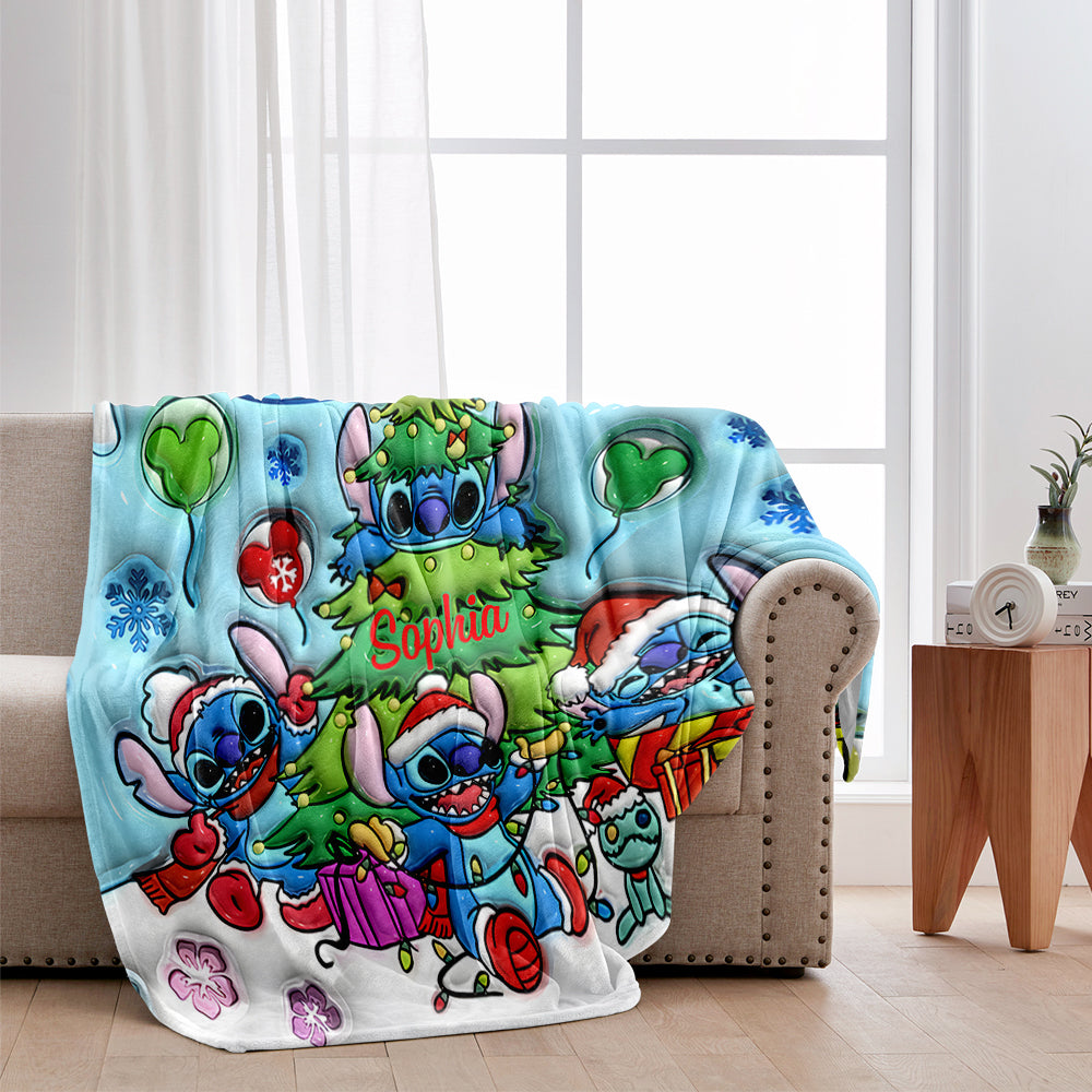 Merry Stitchmas - Personalized Ohana Blanket