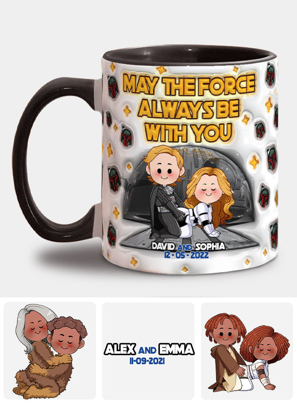 May The Force Be With You - Personalized The Force Accent Mug