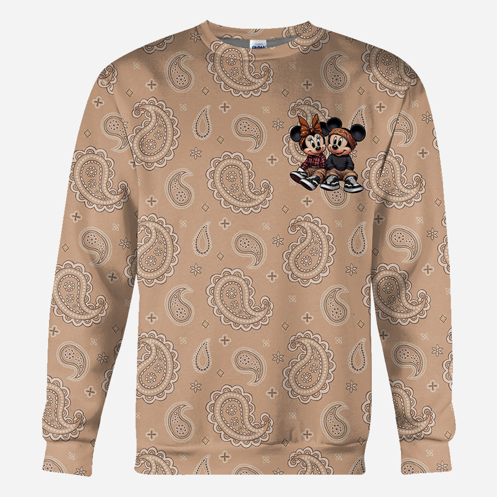 Chicano Mouse Couple - Personalized Mouse All Over Shirt
