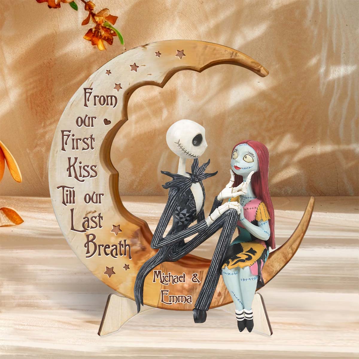 From Our First Kiss - Personalized Nightmare 2 Layered Wood Sign / Wood Plaque
