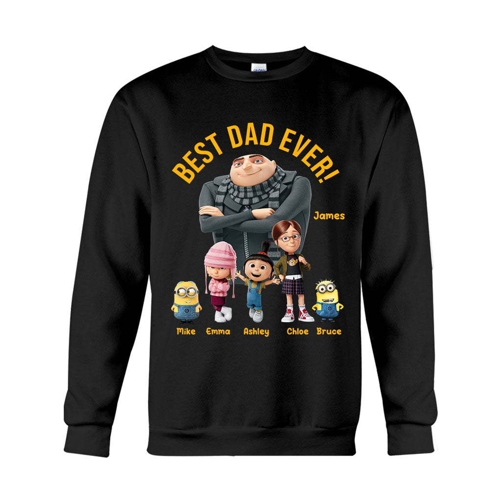 Best Dad Ever - Personalized Father T-shirt And Hoodie