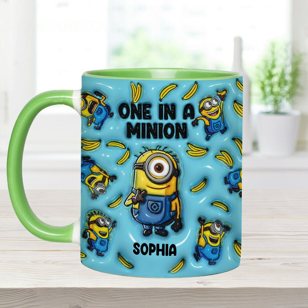 One In A Minion - Personalized Accent Mug