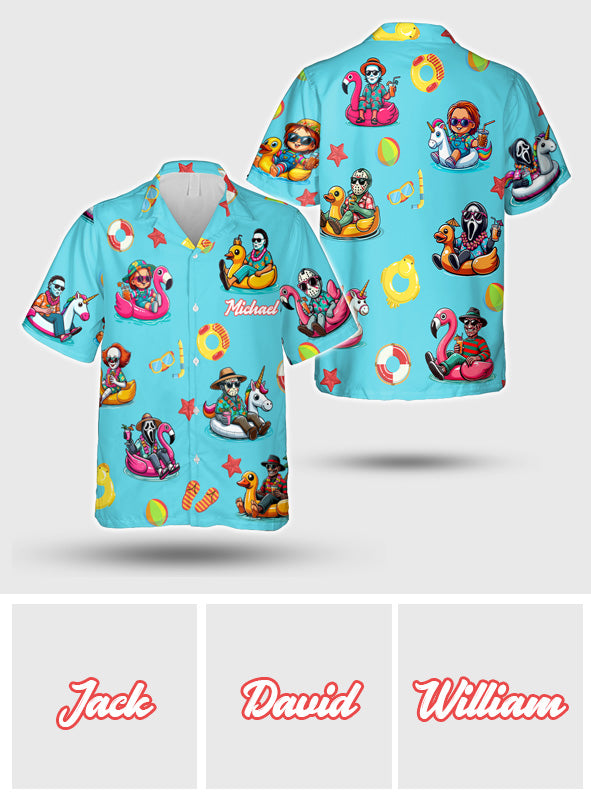 Horror Chilling - Personalized Hawaiian Shirt