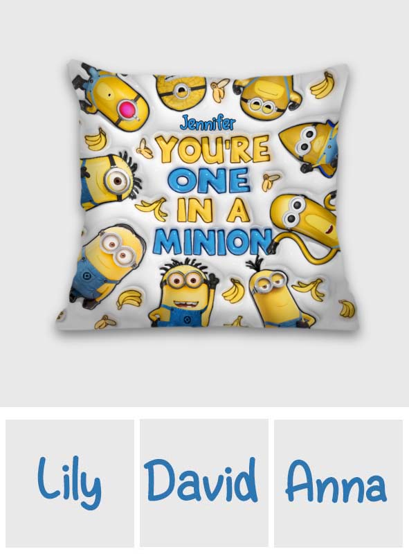 You're One In A Minion - Personalized Throw Pillow