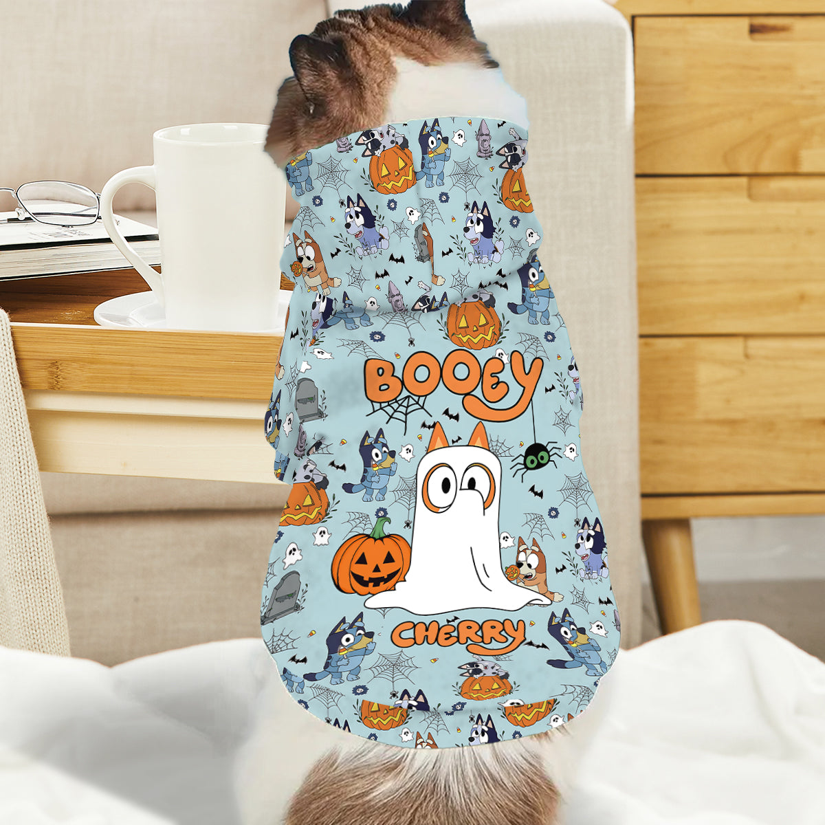 Halloween Cute Booey Dog - Personalized Dog Pet Hoodie