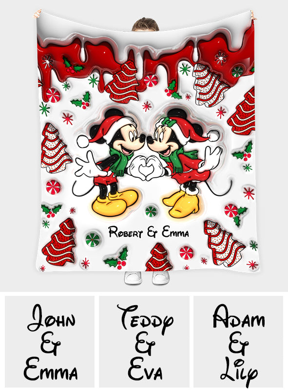Christmas Together - Personalized Mouse Blanket