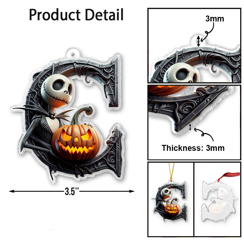 Nightmare Alphabet - Personalized Nightmare Transparent Ornament