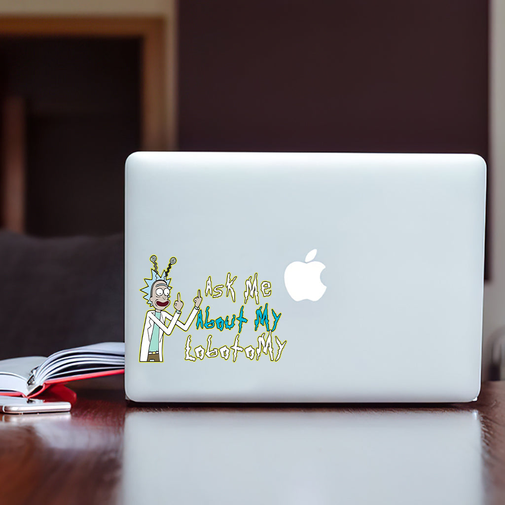 Ask Me About My Lobotomy - Personalized Science Decal Full