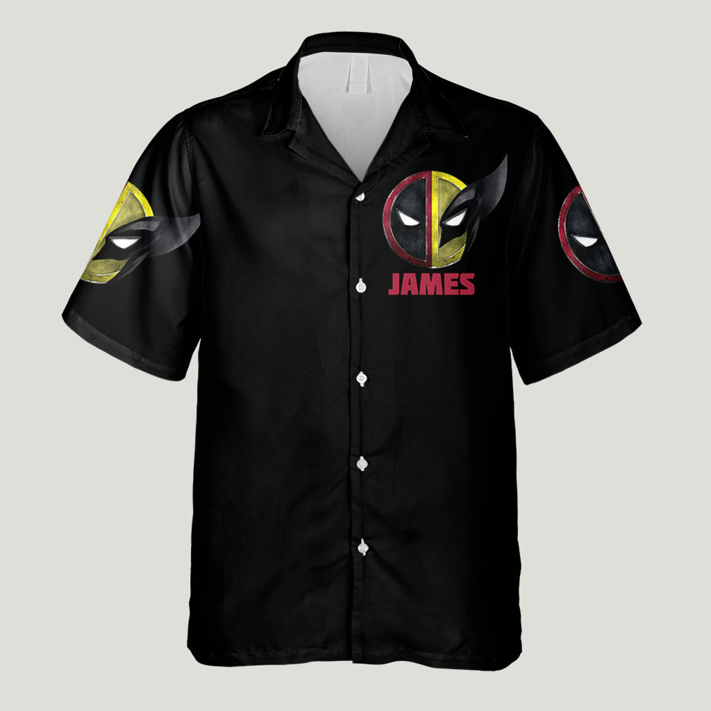 Red & Yellow Hero - Personalized The Psychopath Hawaiian Shirt