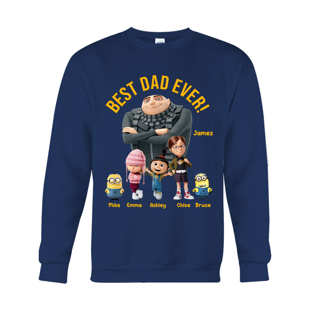 Best Dad Ever - Personalized Father T-shirt And Hoodie