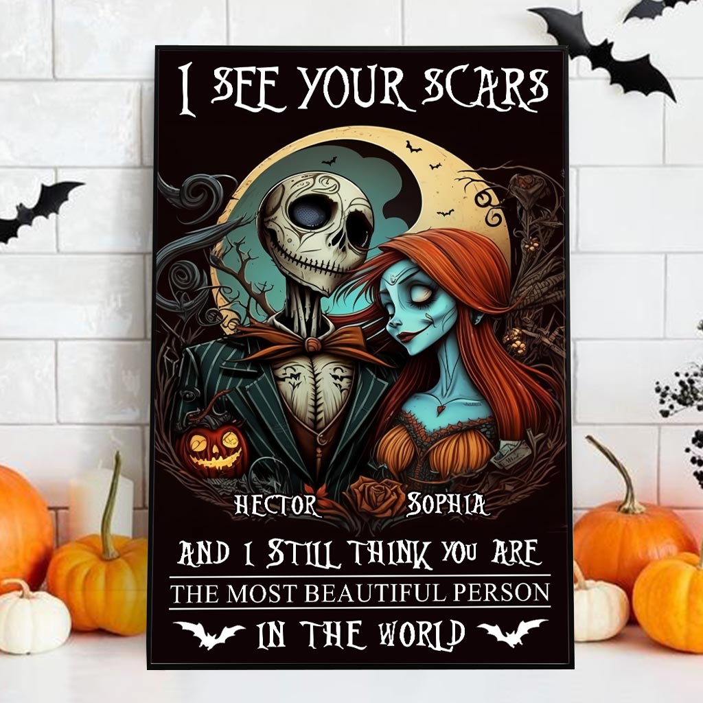 I See Your Scars - Personalized Nightmare Canvas And Poster