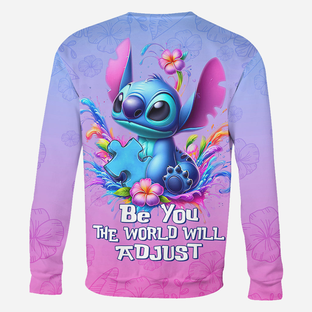 Be You The World Will Adjust - Personalized Autism Awareness All Over Shirt
