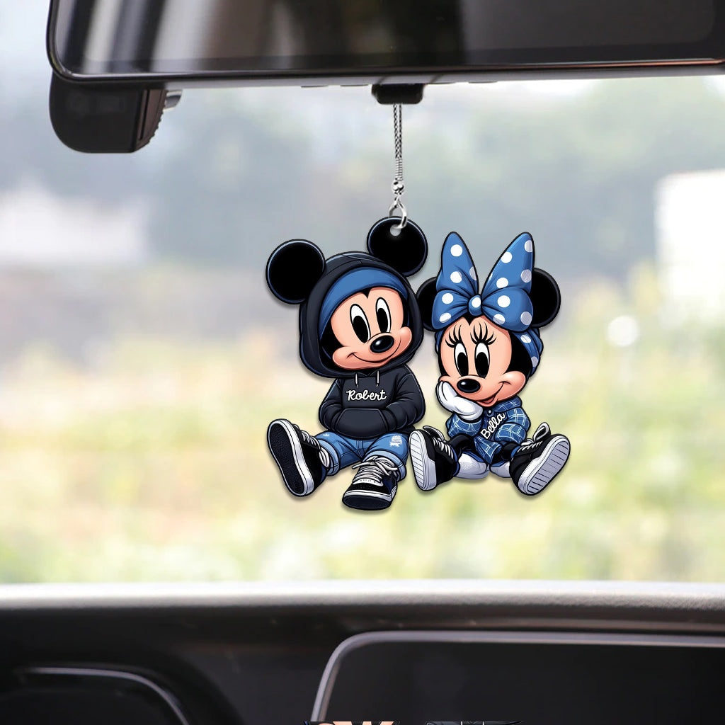 Chicano & Chicana Mouse - Personalized Mouse Car Ornament