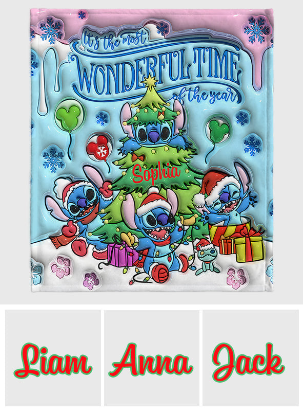 Merry Stitchmas - Personalized Ohana Blanket