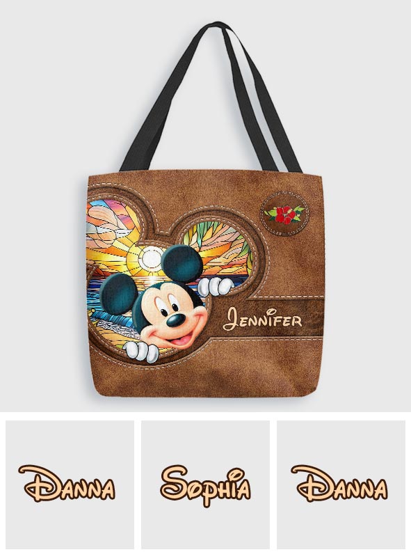 Beautiful Beach Landscape - Personalized Mouse Tote Bag
