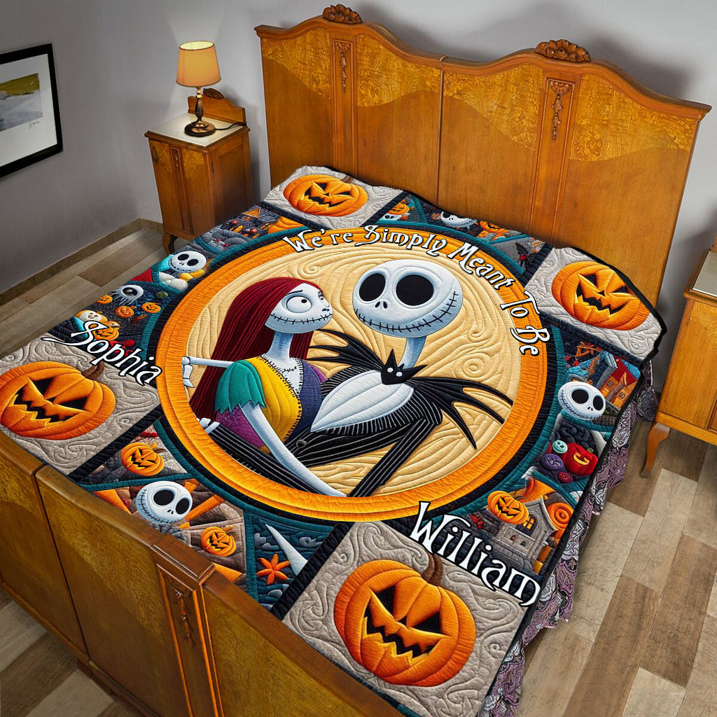 We're Simply Meant To Be - Personalized Nightmare Quilt