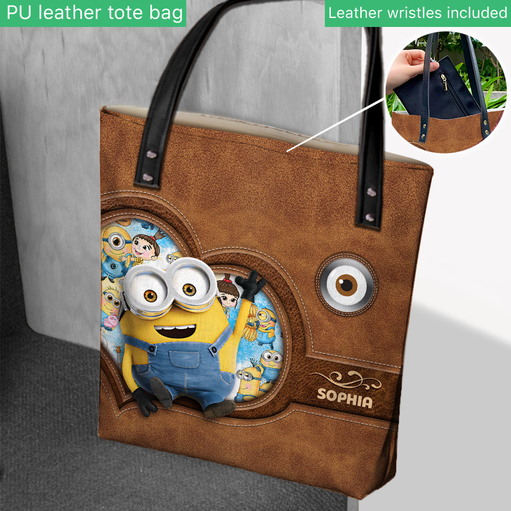 Happy Time Yellow Monster - Personalized Tote Bag