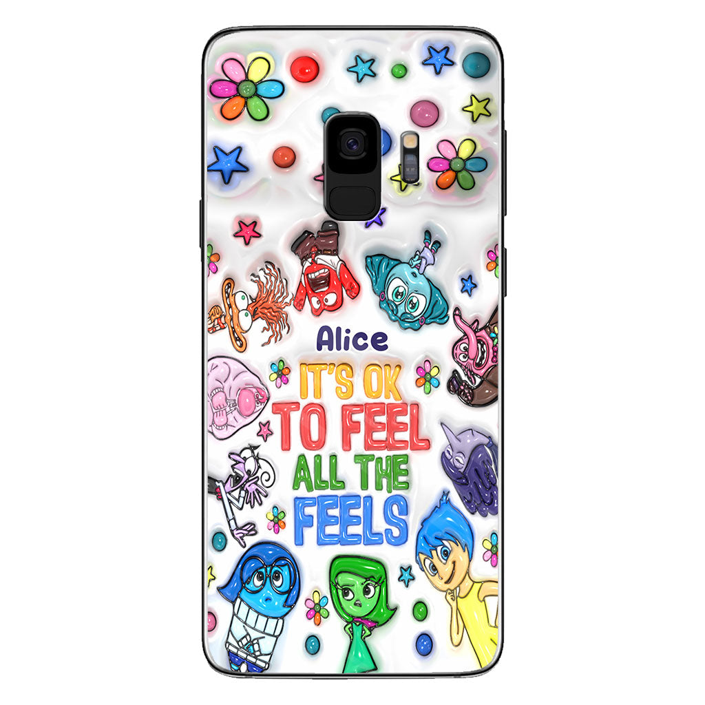 It's Ok To Feel All The Feels - Personalized Phone Case