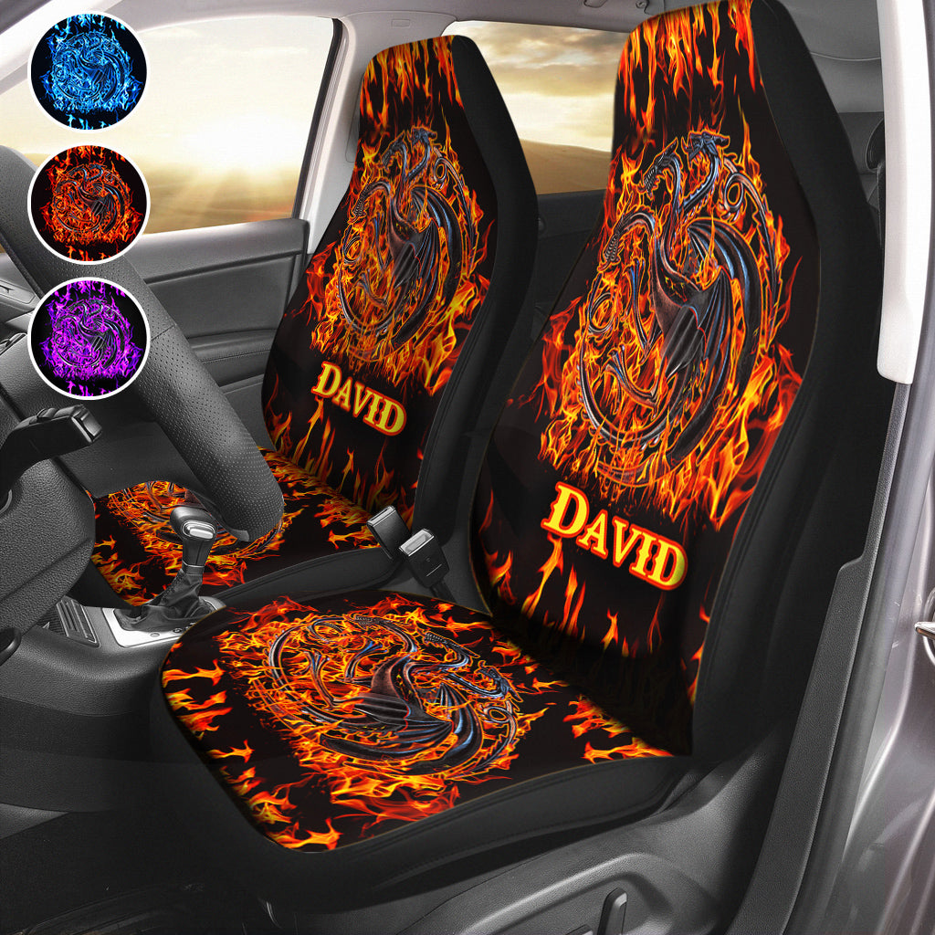 Fire Dragons - Personalized Thrones Game Seat Covers