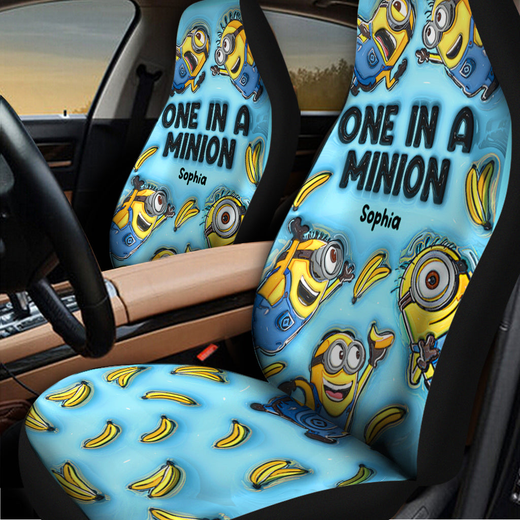 One In The Minion - Personalized Seat Covers