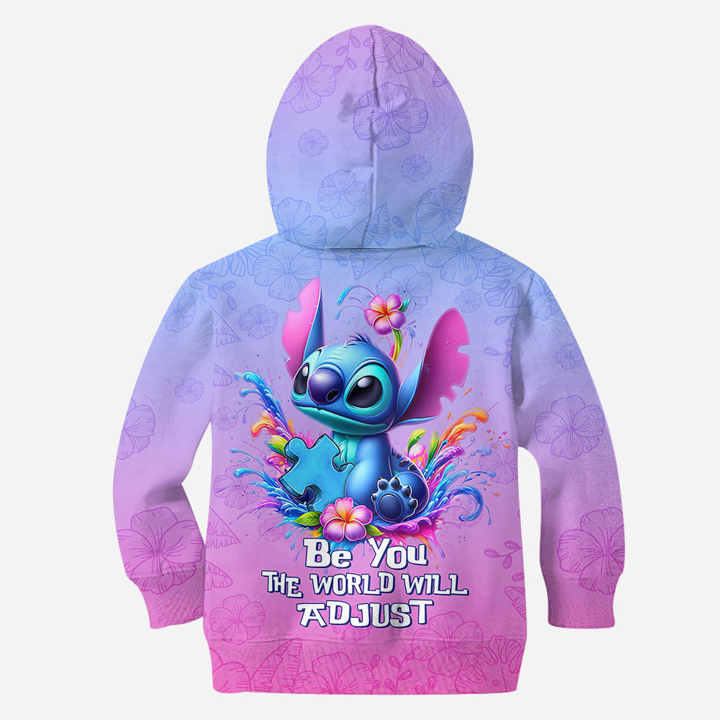 Be You The World Will Adjust - Personalized Autism Awareness All Over Shirt