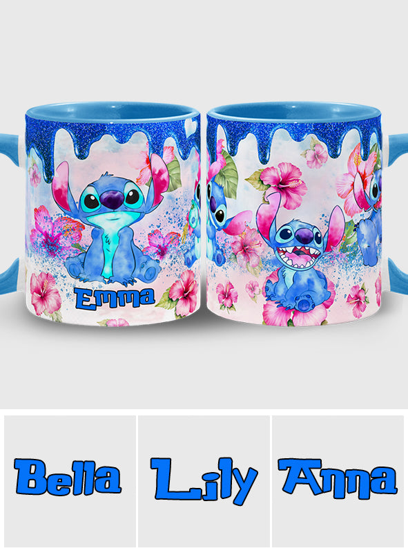 Ohana Tropical Vibe - Personalized Ohana Accent Mug