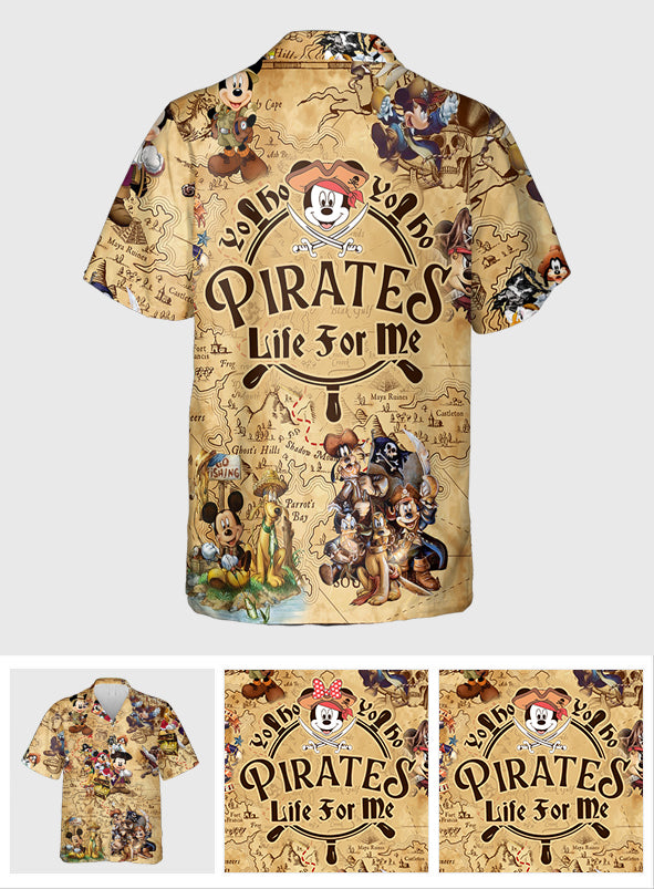 Yo Ho Ho Pirates Life For Me - Personalized Cruising Hawaiian Shirt