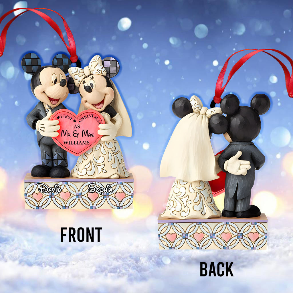 First Christmas Couple - Personalized Mouse Ornament