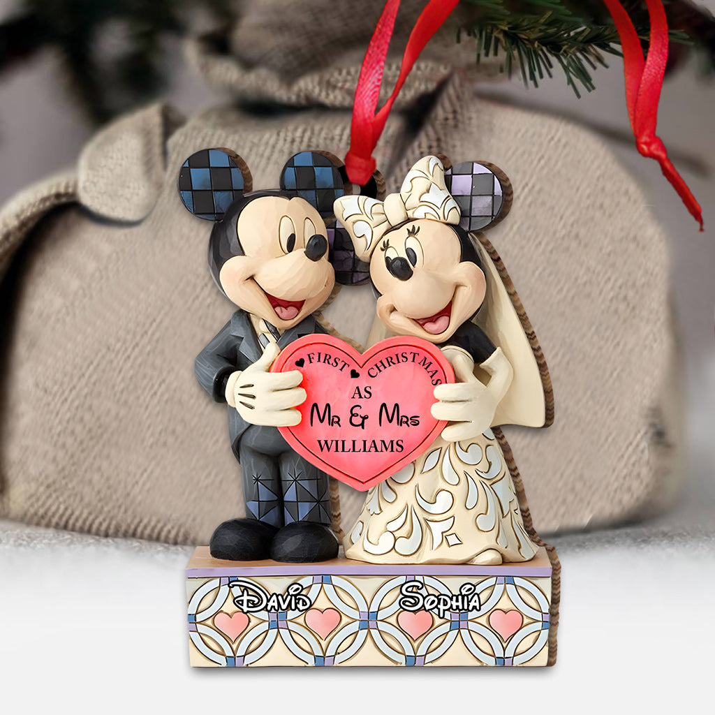 First Christmas Couple - Personalized Mouse Ornament