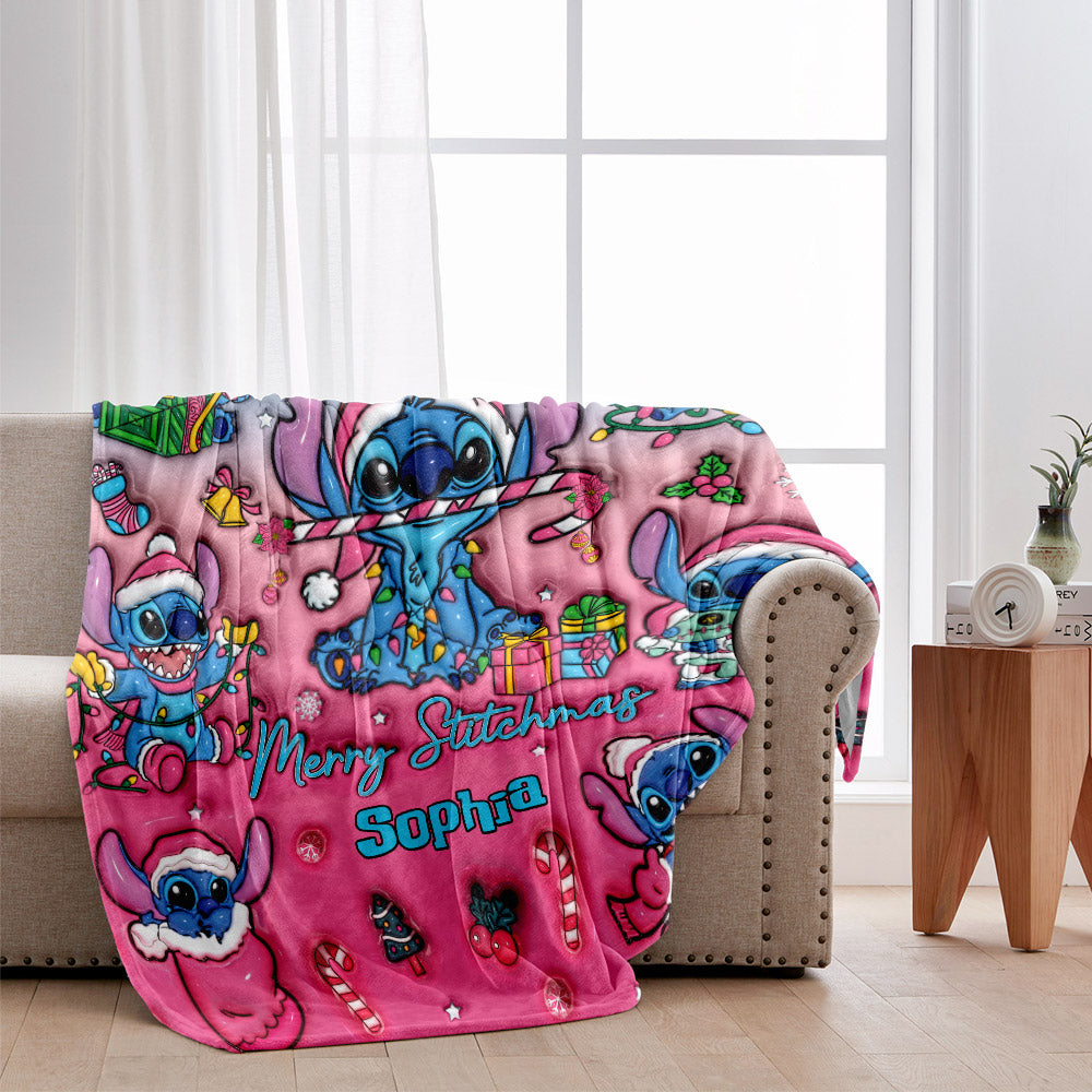 Merry Stitchmas - Personalized Ohana Blanket
