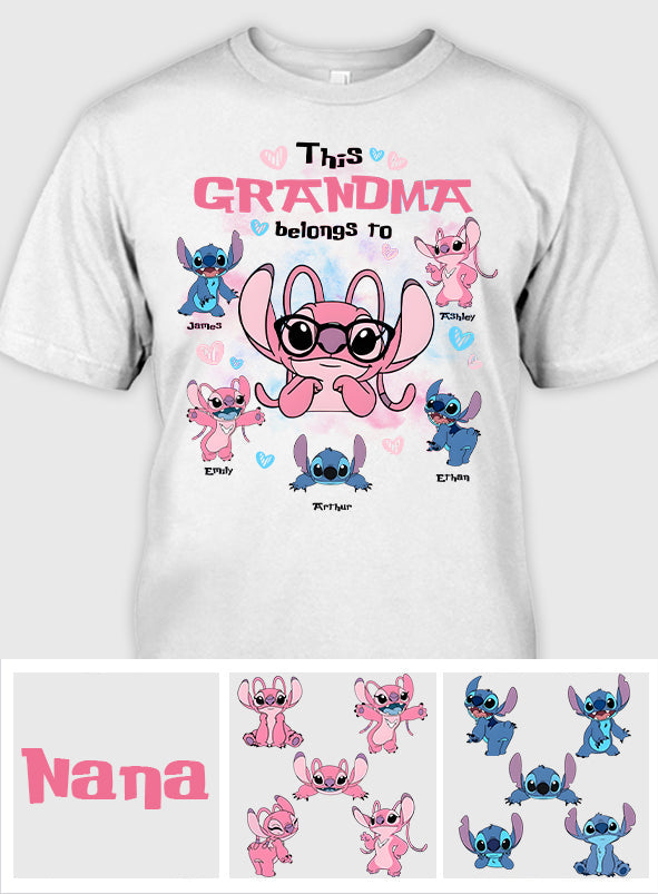 This Grandma Belongs To Custom Any Title - Personalized Mouse T-shirt And Hoodie