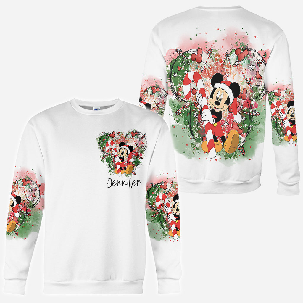 Merry Christmas - Personalized Mouse All Over Shirt
